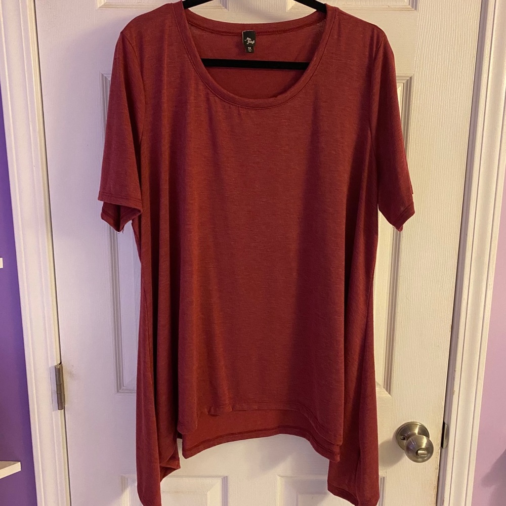ModCloth Burgundy Tunic Tee